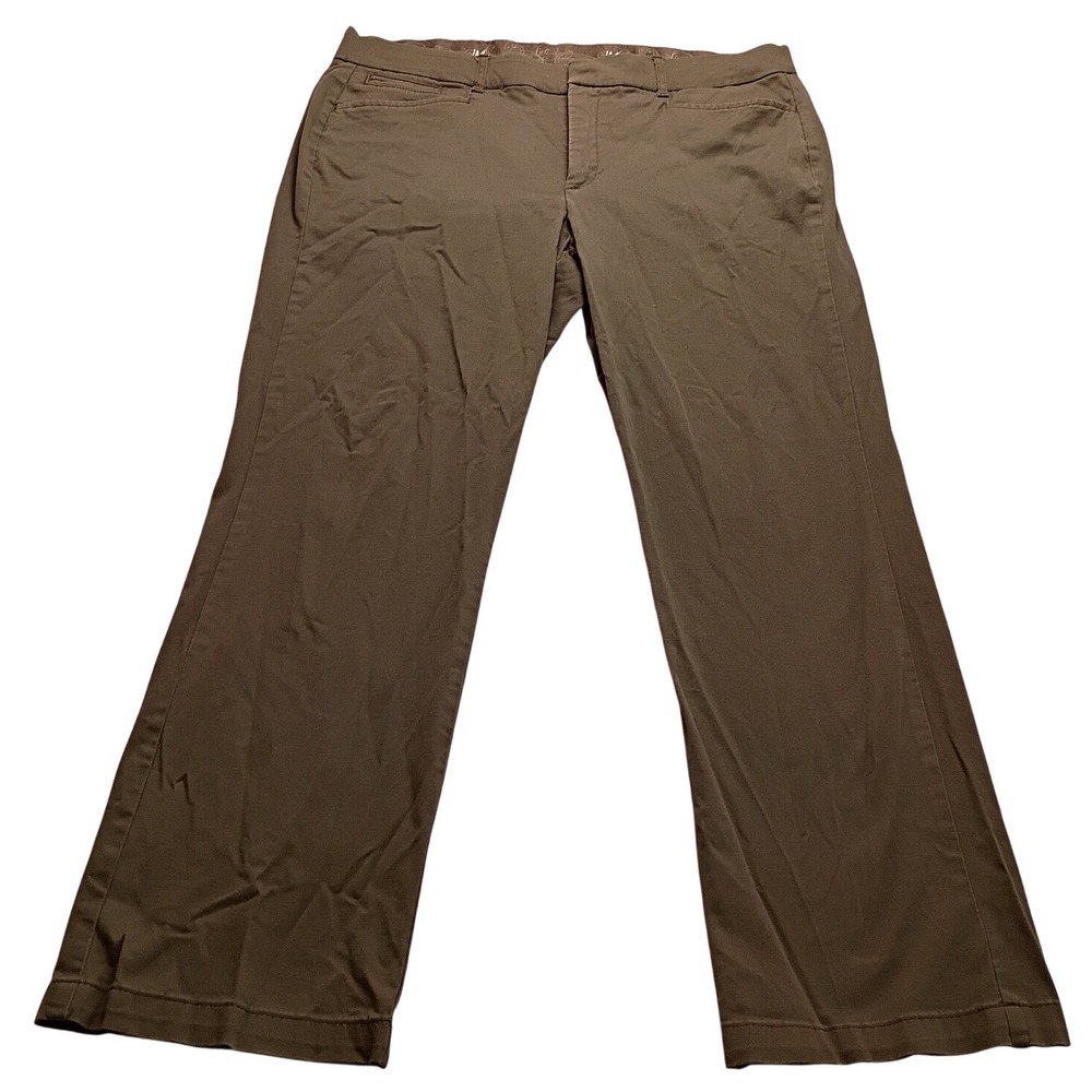JM Collection Pants Women's 14 Straight Leg Stretch Casual Workwear Trousers